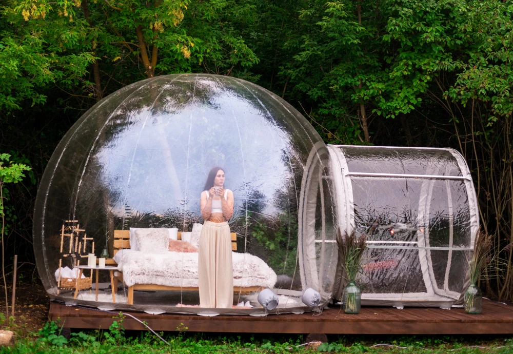 transparent crystal bubble tent